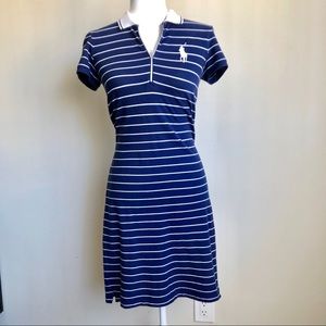 Polo Ralph Lauren Navy Striped Sports Dress